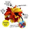 3-In-1 Enrichment Tube For Dogs - Tug Toy, Treat Dispenser & Snuffle Ball - Orange
