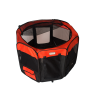Armarkat Pp002R-Xl Portable Pet Playpen In Bk And Rd Combo