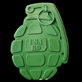 USA-K9 Grenade Ultra Durable Nylon Dog Chew Toy for Aggressive Chewers