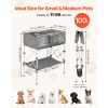 Dog Bathtub, Elevated Dog Bath Tub, Collapsible Pet Bathing Grooming Wash Station, Portable Foldable Space-saving