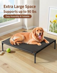 Pet Bed, No Assembly Required, Foldable, Portable, Waterproof & Moisture-Proof, Breathable & Antibacterial, All-Season Sleeping Mat for Cats and (Color: Oxford cloth S)