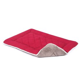 DGS Pet Products Pet Cotton Canvas Sleeper Cushion Extra Small Sand 15" x 20" x 1" (Color: Berry, size: Extra Small)